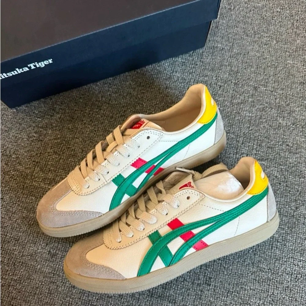 Onitsuka Tiger Tokuten White Beige Red Green - Picture 2 of 7